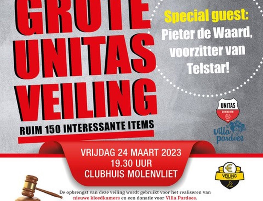 24 Maart: Grote Unitas veiling