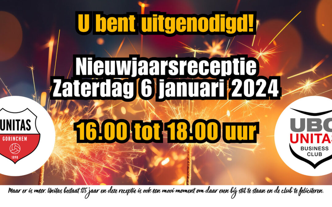 Uitnodiging Unitas nieuwjaarsreceptie